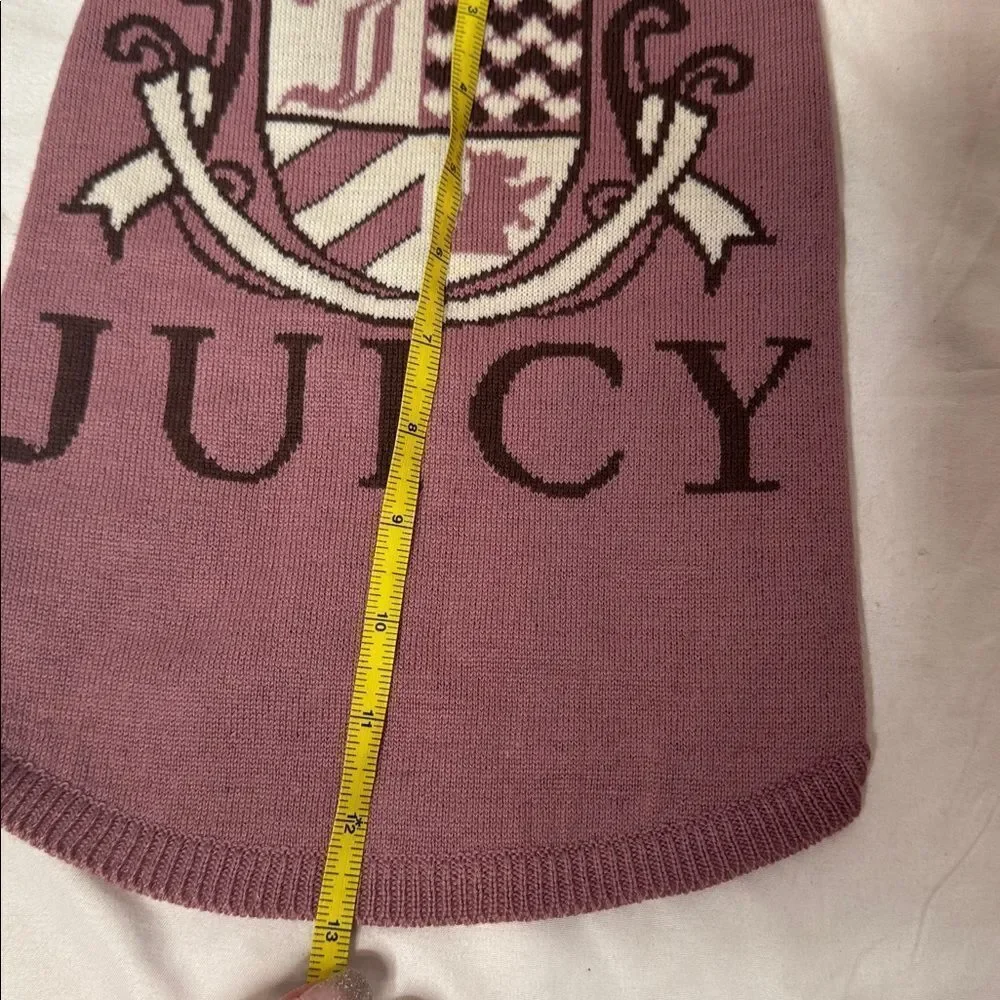 Juicy Couture RARE 100% Wool Y2K Dog Sweater. Size Medium.